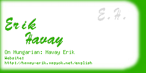 erik havay business card